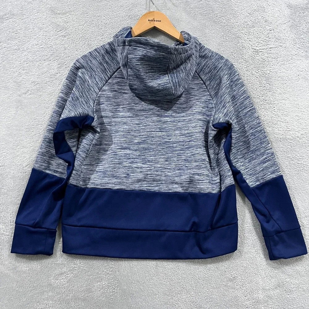 Nike Dri Fit Hoodie Boys Large Multicolor Colorblock Fleece Lined Raglan Sleeve